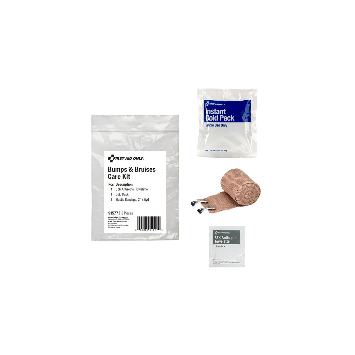 First Aid Only® Bumps and Bruises Care Kit