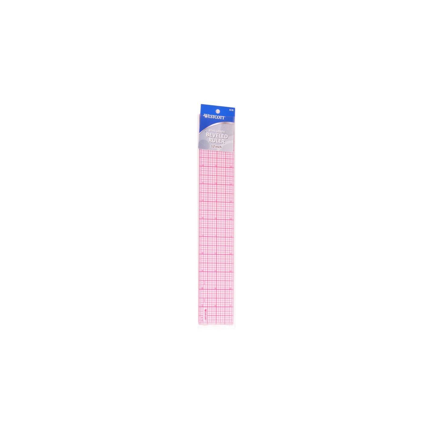 Westcott® 12" 8ths Beveled Grid Ruler