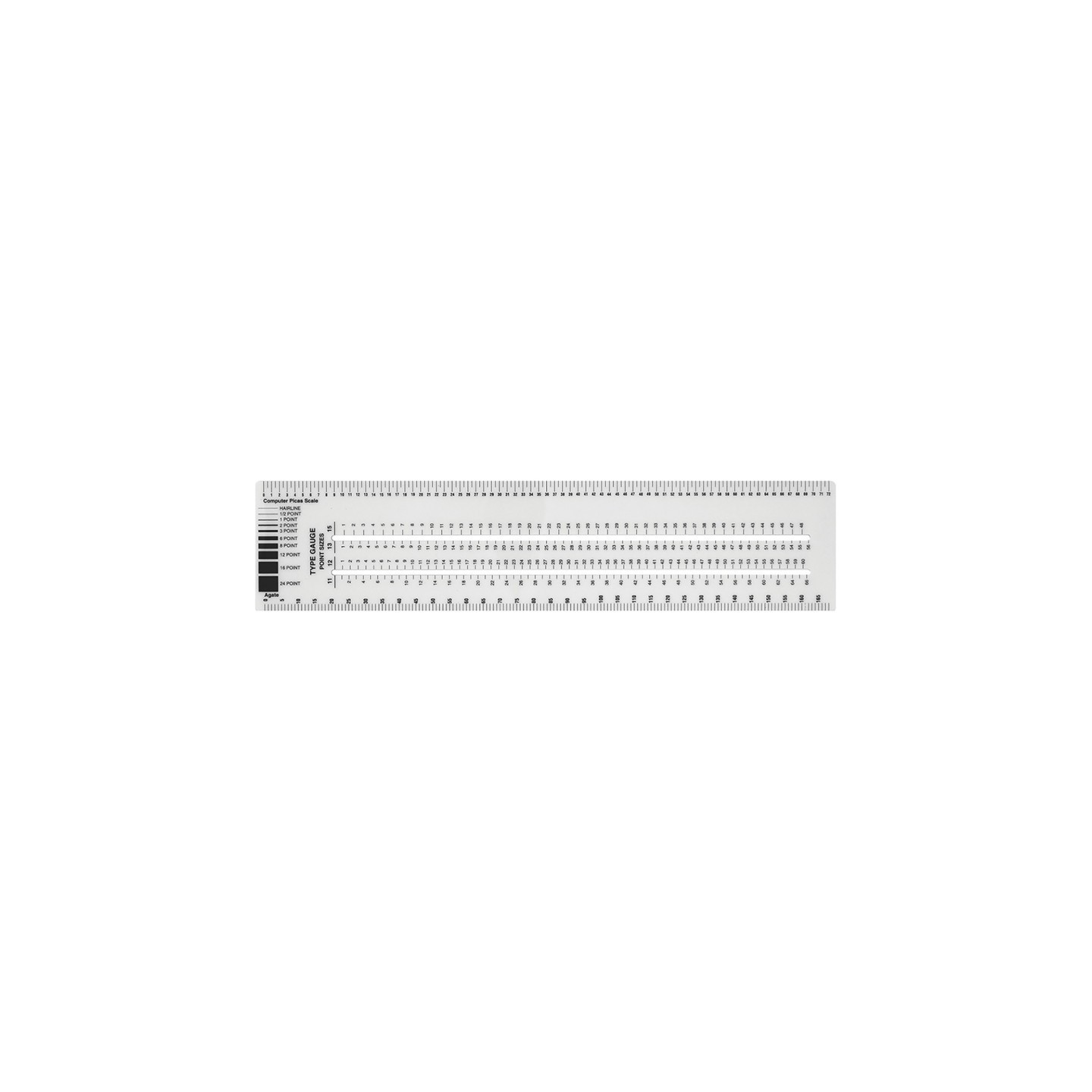 Westcott® Graphic Arts Ruler, 3" x 12"