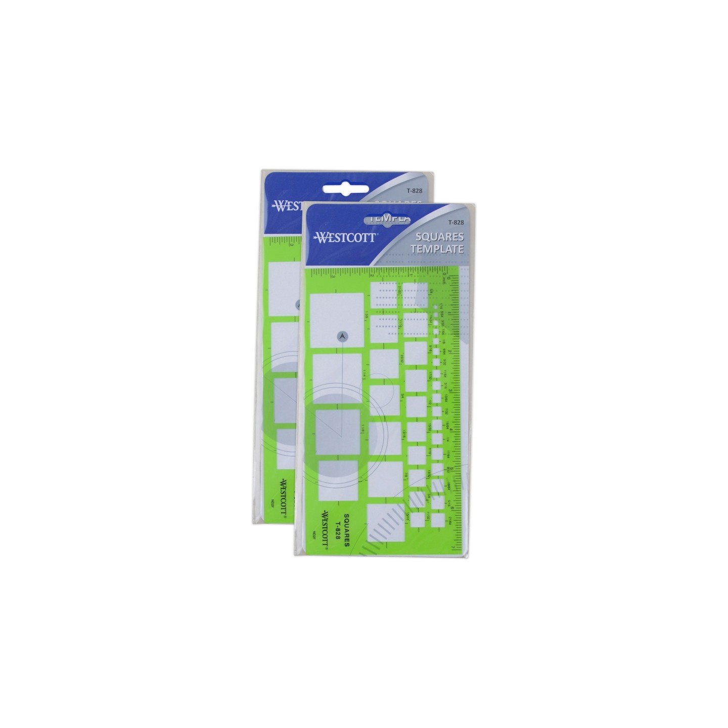 Westcott® Technical Squares Drawing & Drafting Template, Pack of 2