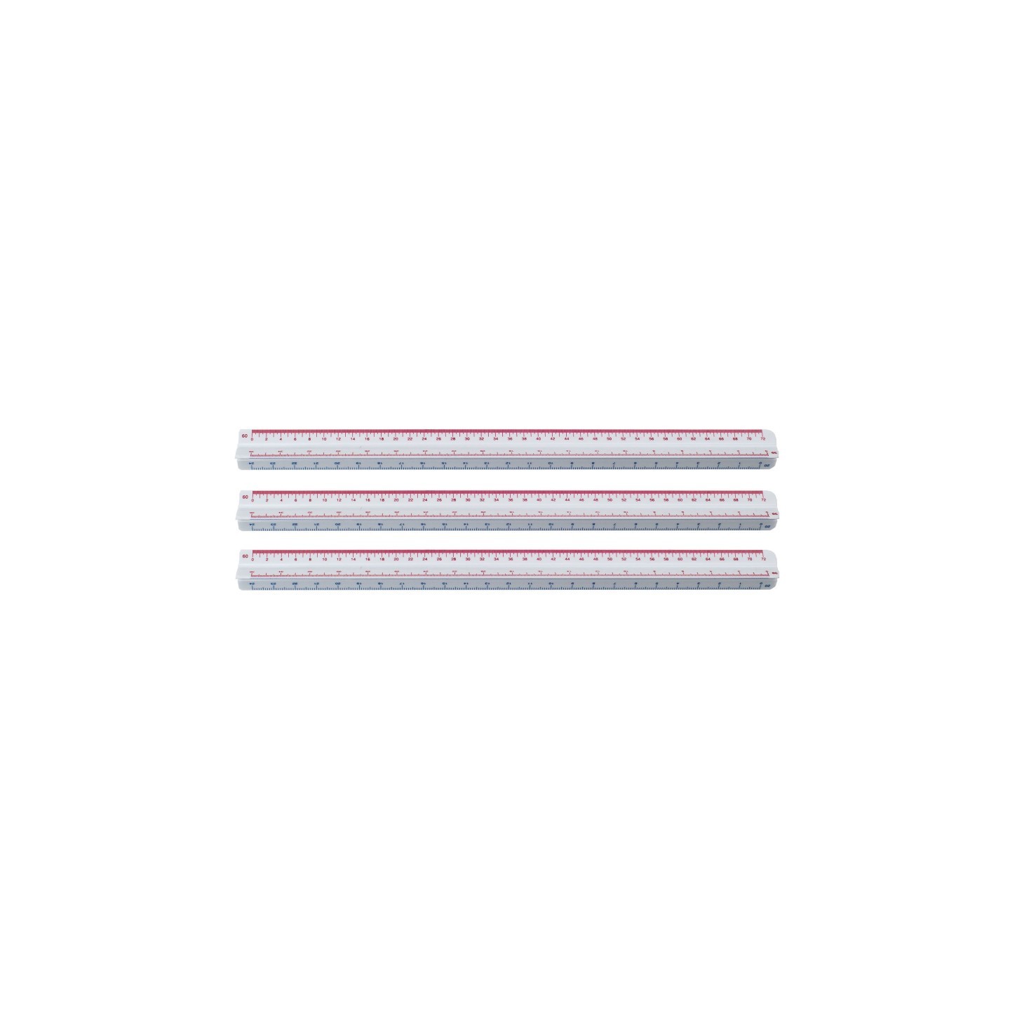 Westcott® 12" Engineering Scale, Pack of 3