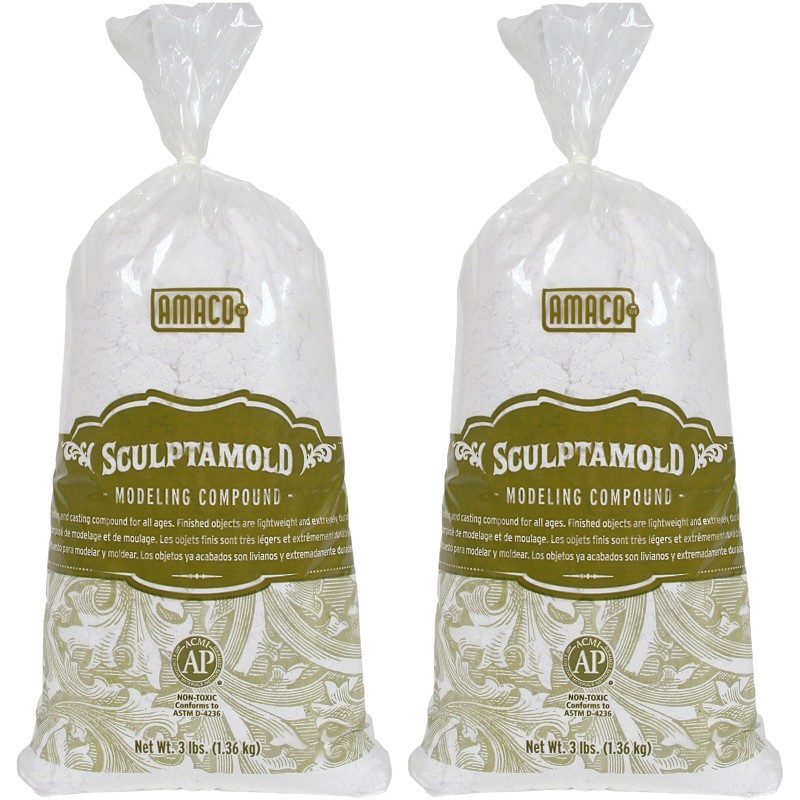 AMACO Sculptamold® Modeling Compound, 3 lbs. Per Bag, 2 Bags