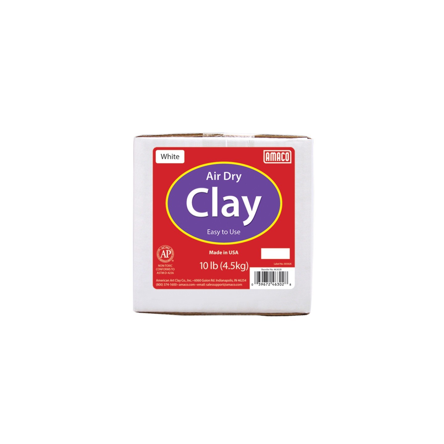 AMACO Air Dry Clay, White, 10 lbs.