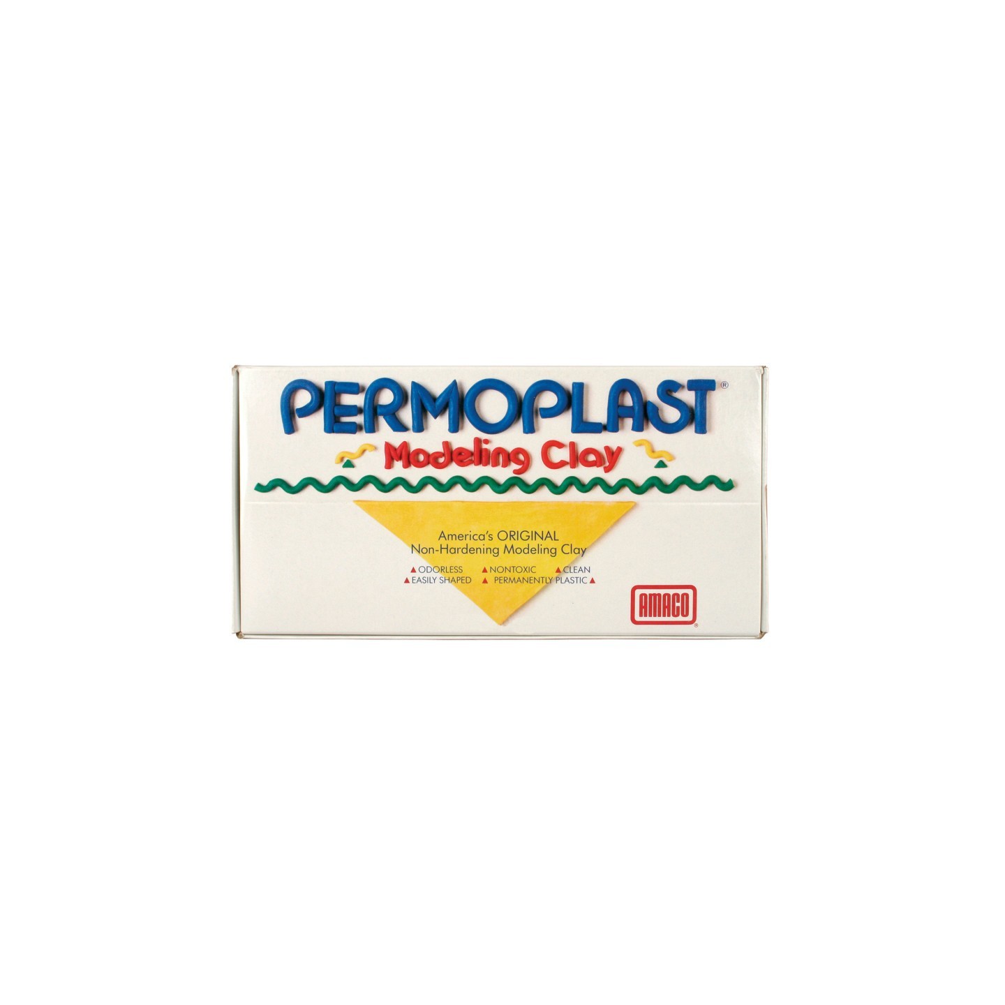 AMACO Permoplast Modeling Clay, Green, 1 lb.