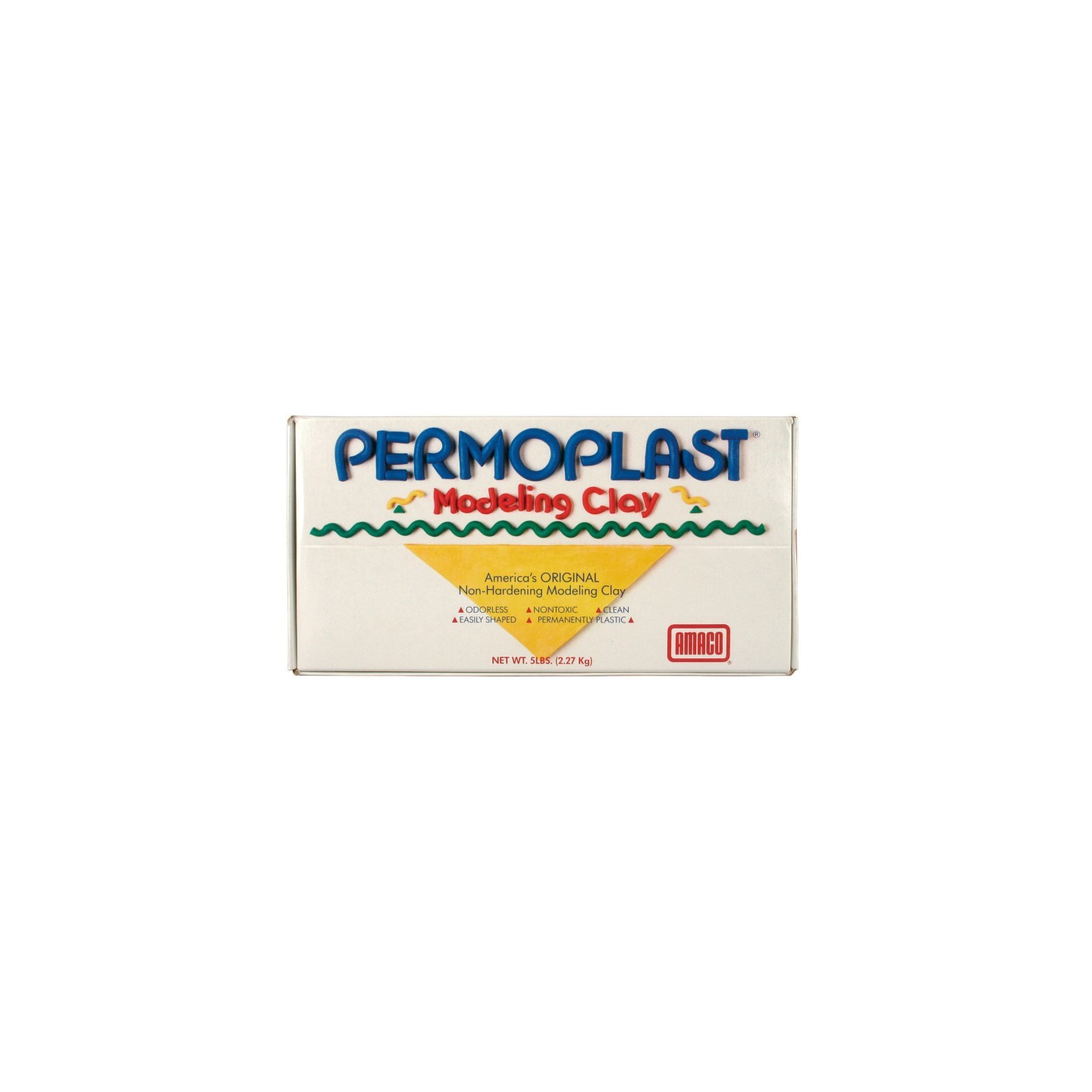 AMACO Permoplast Modeling Clay, Cream, 5 lbs.