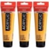 Amsterdam Standard Acrylic Paint, 120ml, Azo Yellow Deep 270, Pack of 3
