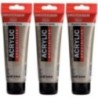 Amsterdam Standard Acrylic Paint, 120ml, Pewter 815, Pack of 3