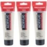 Amsterdam Standard Acrylic Paint, 120ml, Pearl Yellow 818, Pack of 3