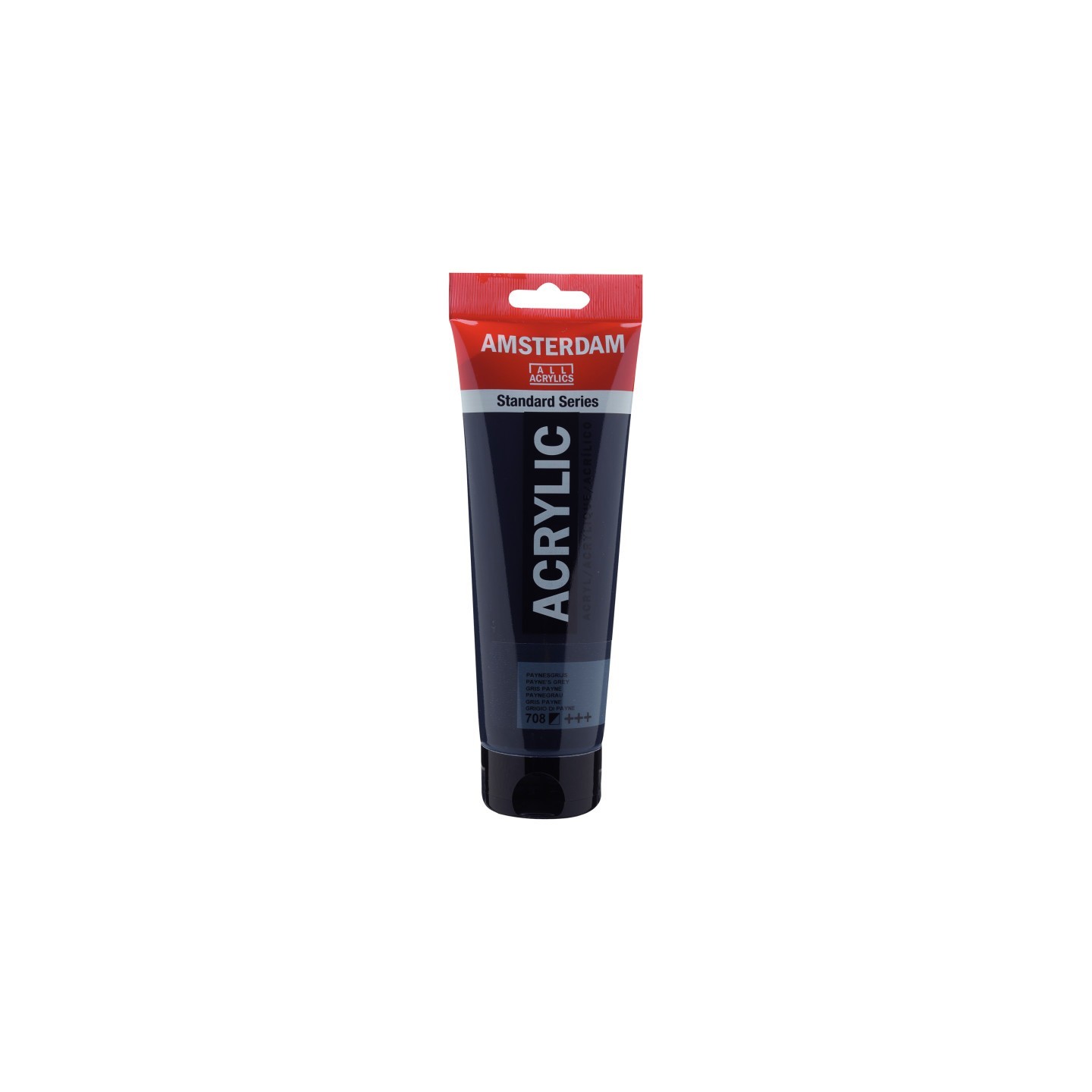 Amsterdam Standard Acrylic Paint Tube, 250 mL, Paynes Grey 708