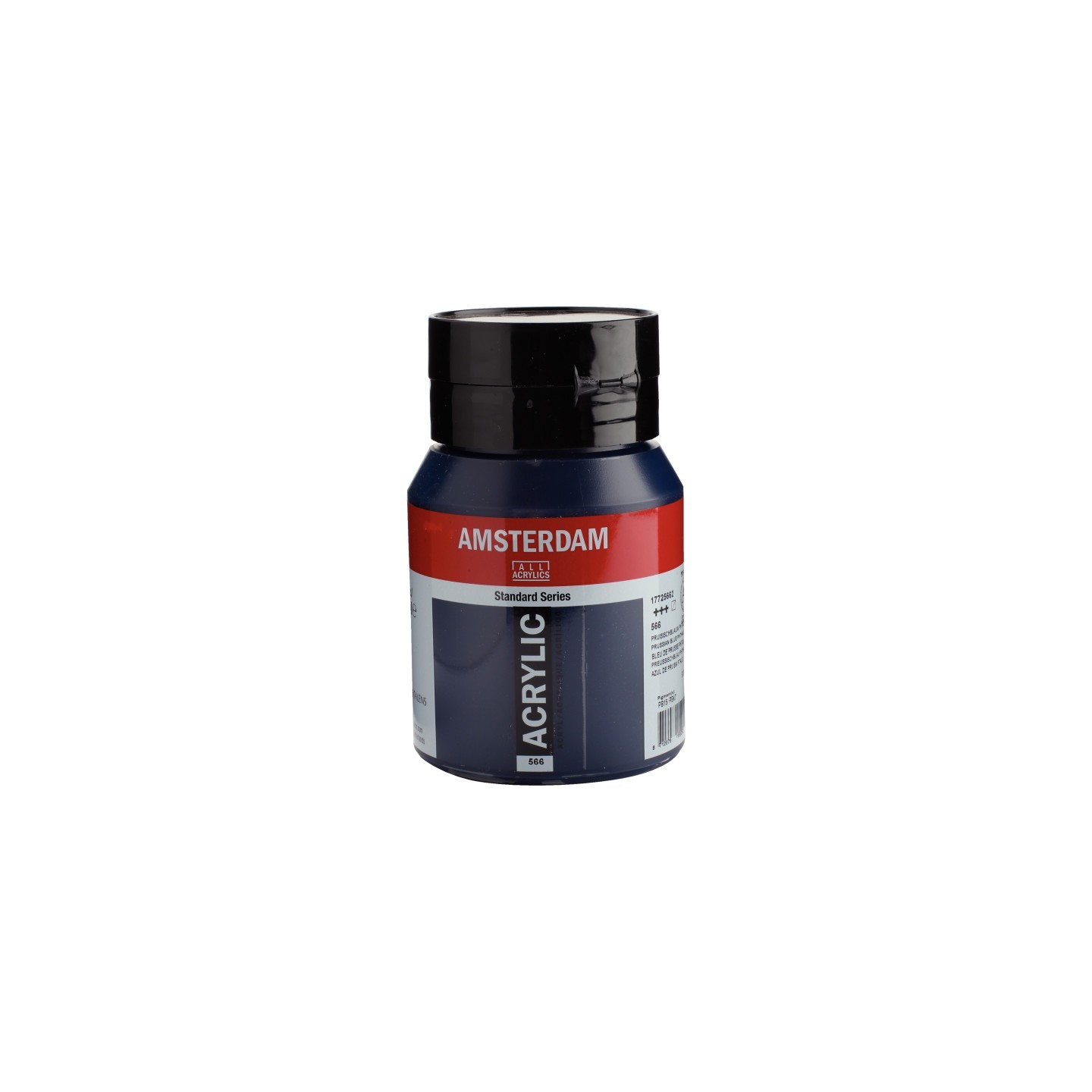 Amsterdam Standard Acrylic Paint Tube, 500 mL, Prussian Blue (Phthalo) 566