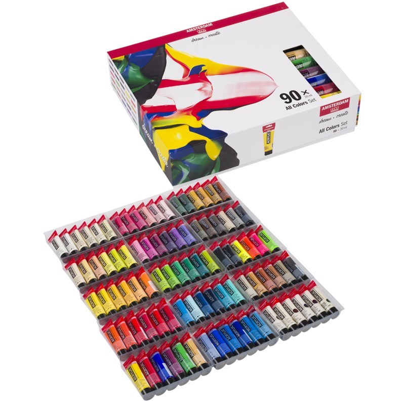 Amsterdam Standard Acrylic General Set, 90 x 20mL