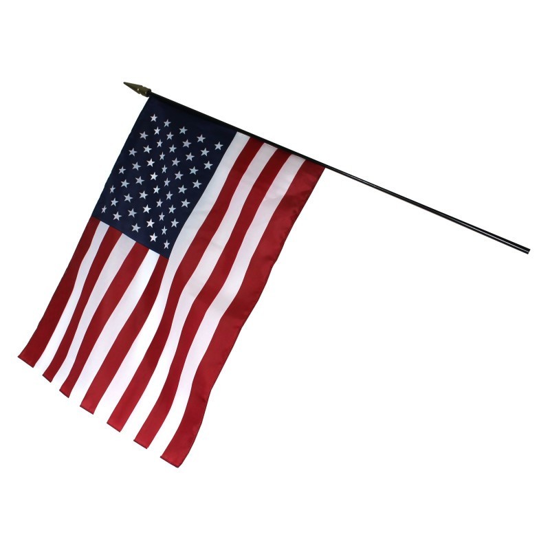 Annin & Company Empire Brand U.S. Classroom Flag with Staff, 16" x 24"