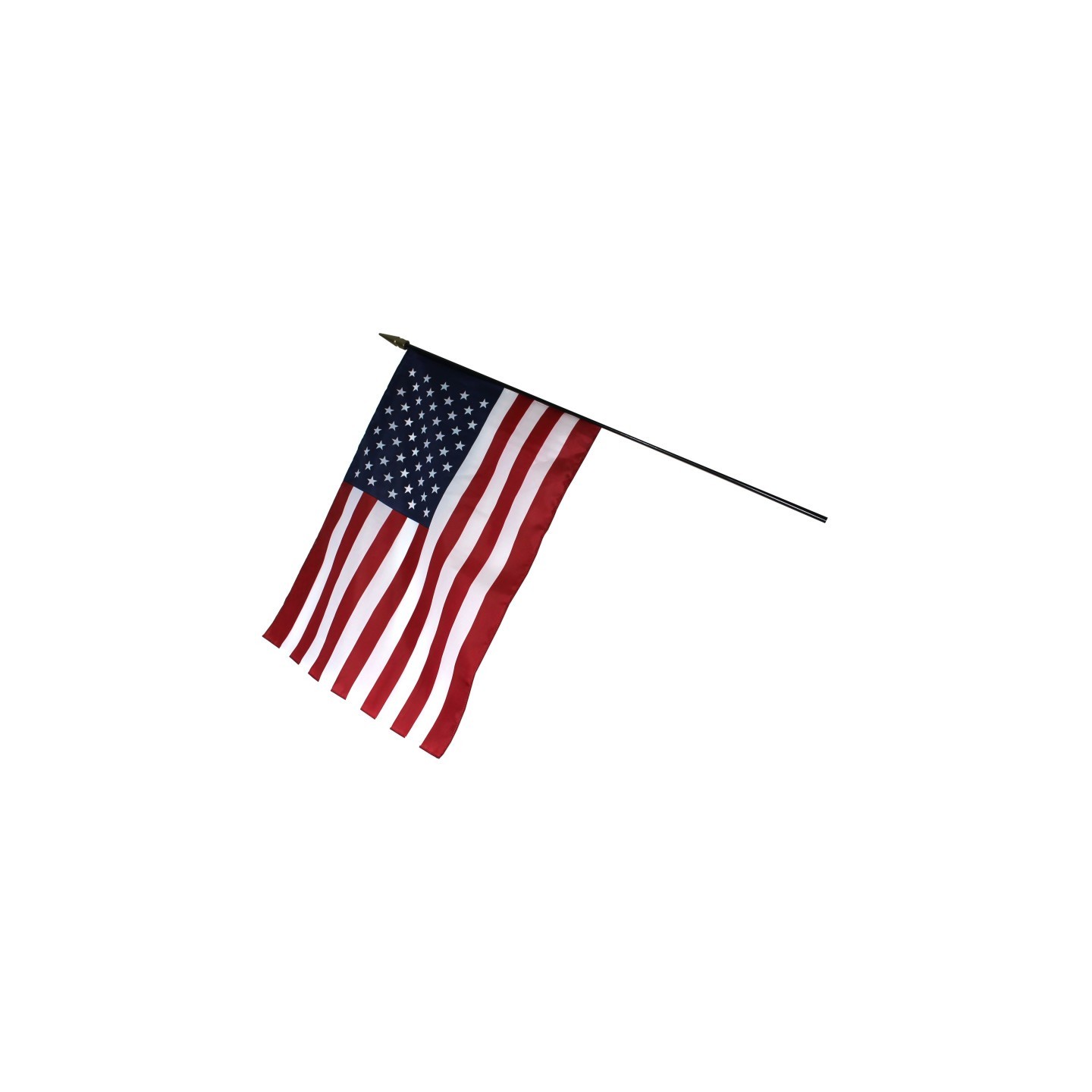 Annin & Company Empire Brand U.S. Classroom Flag with Staff, 16" x 24"