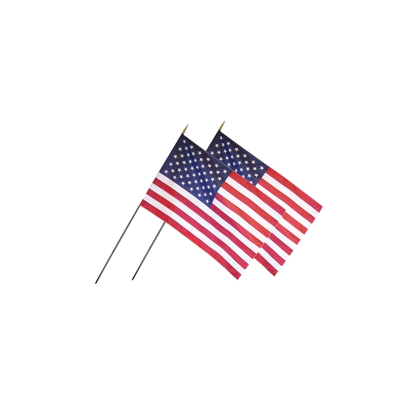 Annin & Company U.S. Classroom Flag, 24" x 36" with Staff, Pack of 2