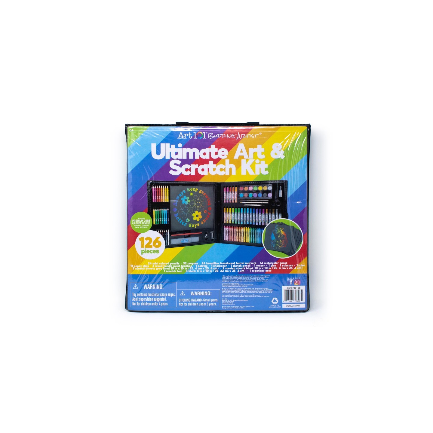 Art 101 Ultimate Scratch Kit with 126 pieces