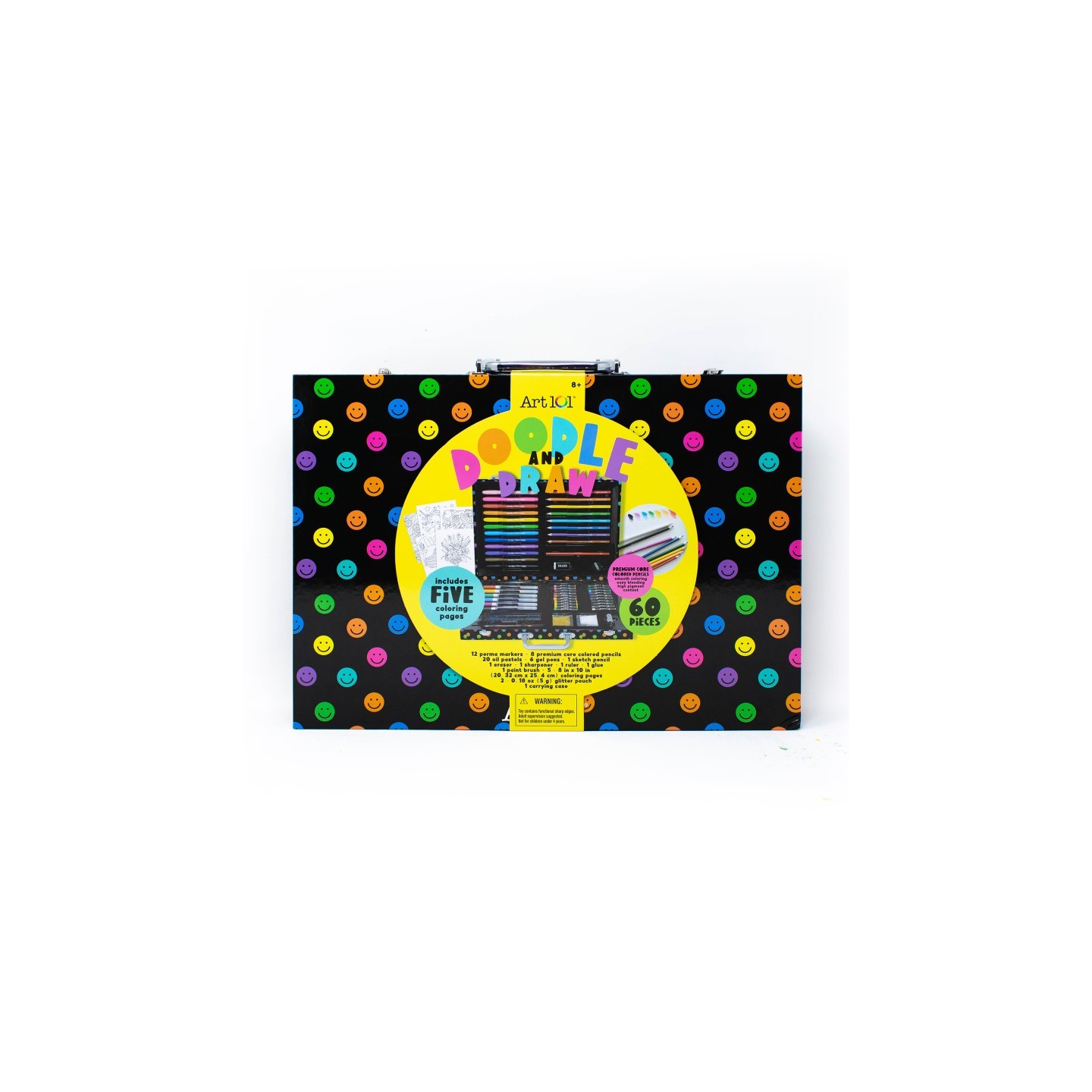 Art 101 Doodle & Draw 60-Piece Art Set