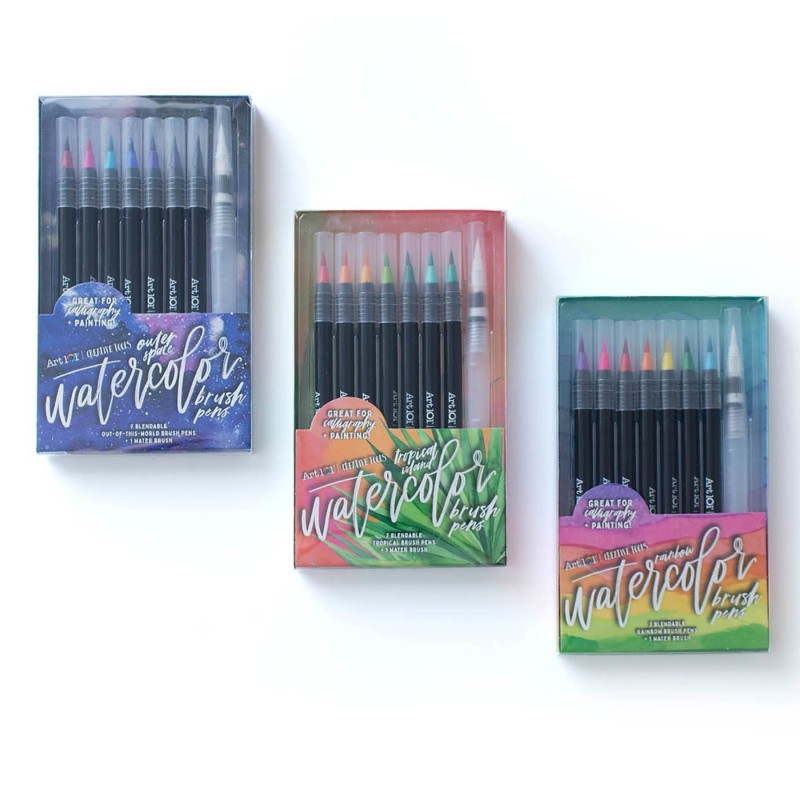 Art 101 Watercolor Brush Pens, 24-Pack
