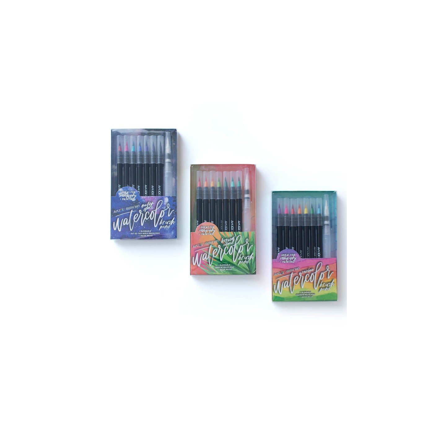 Art 101 Watercolor Brush Pens, 24-Pack