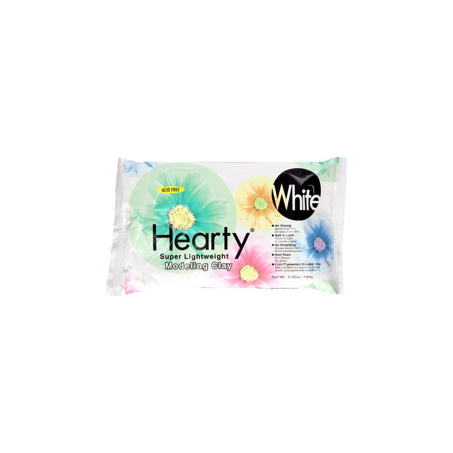 ACTÍVA Hearty® Super Lightweight Modeling Clay, White, 5.25 oz