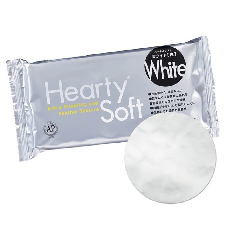 ACTÍVA Hearty® Soft Extra Pliable/Feather Texture Modeling Clay, White, 200g