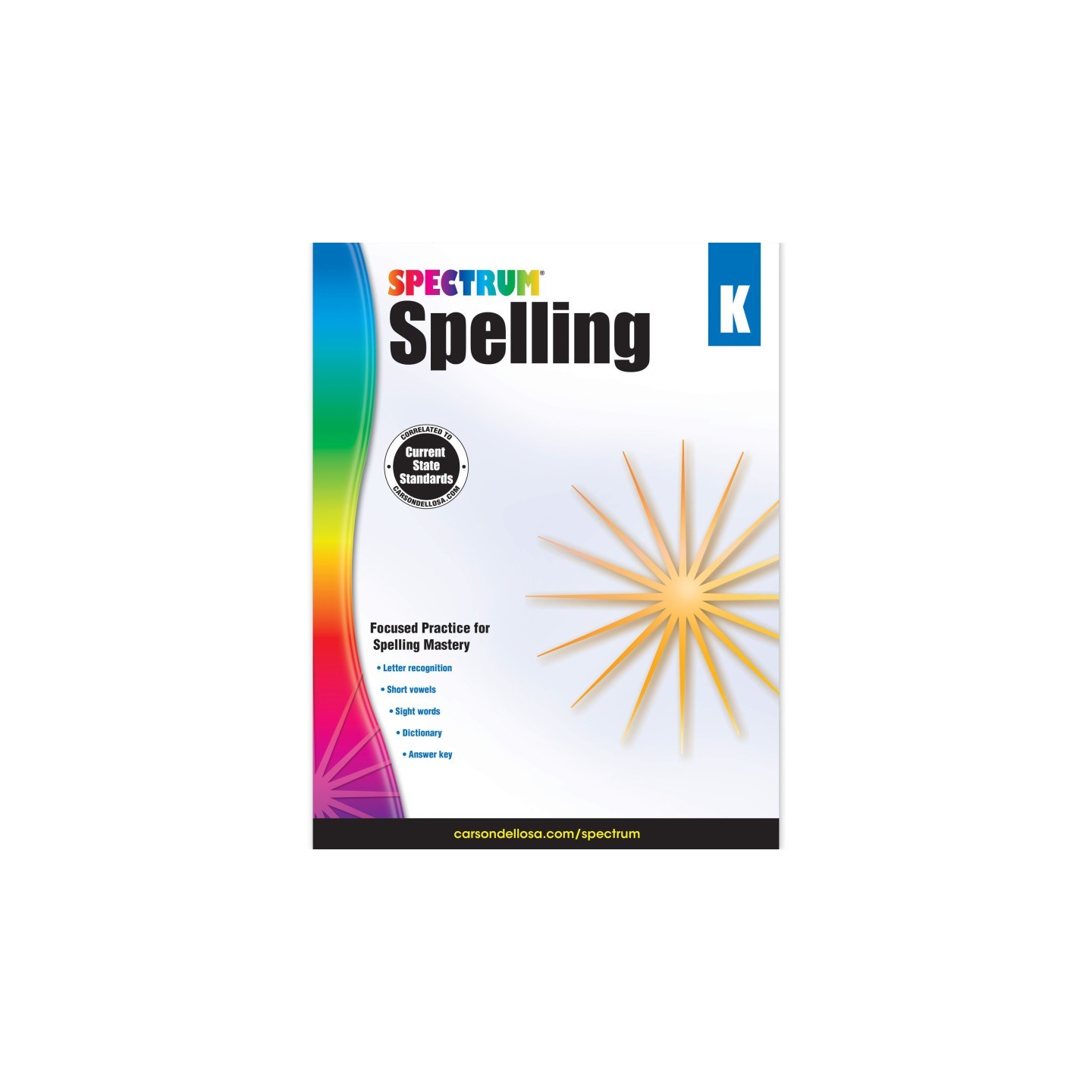 Spectrum® Spelling Workbook, Grade K, Paperback