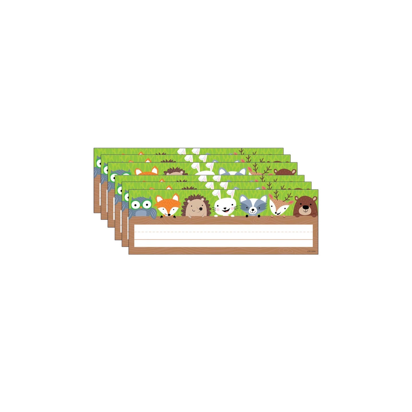 Creative Teaching Press® Woodland Friends Name Plate, 36 Per Pack, 6 Packs