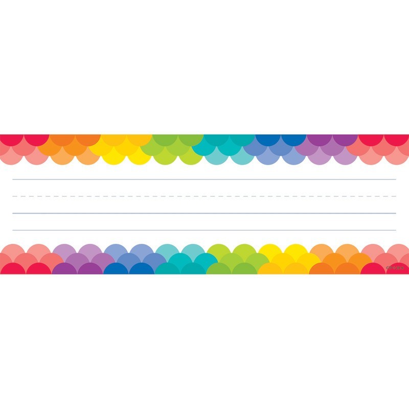 Creative Teaching Press® Rainbow Scallops Name Plates, 36 Per Pack