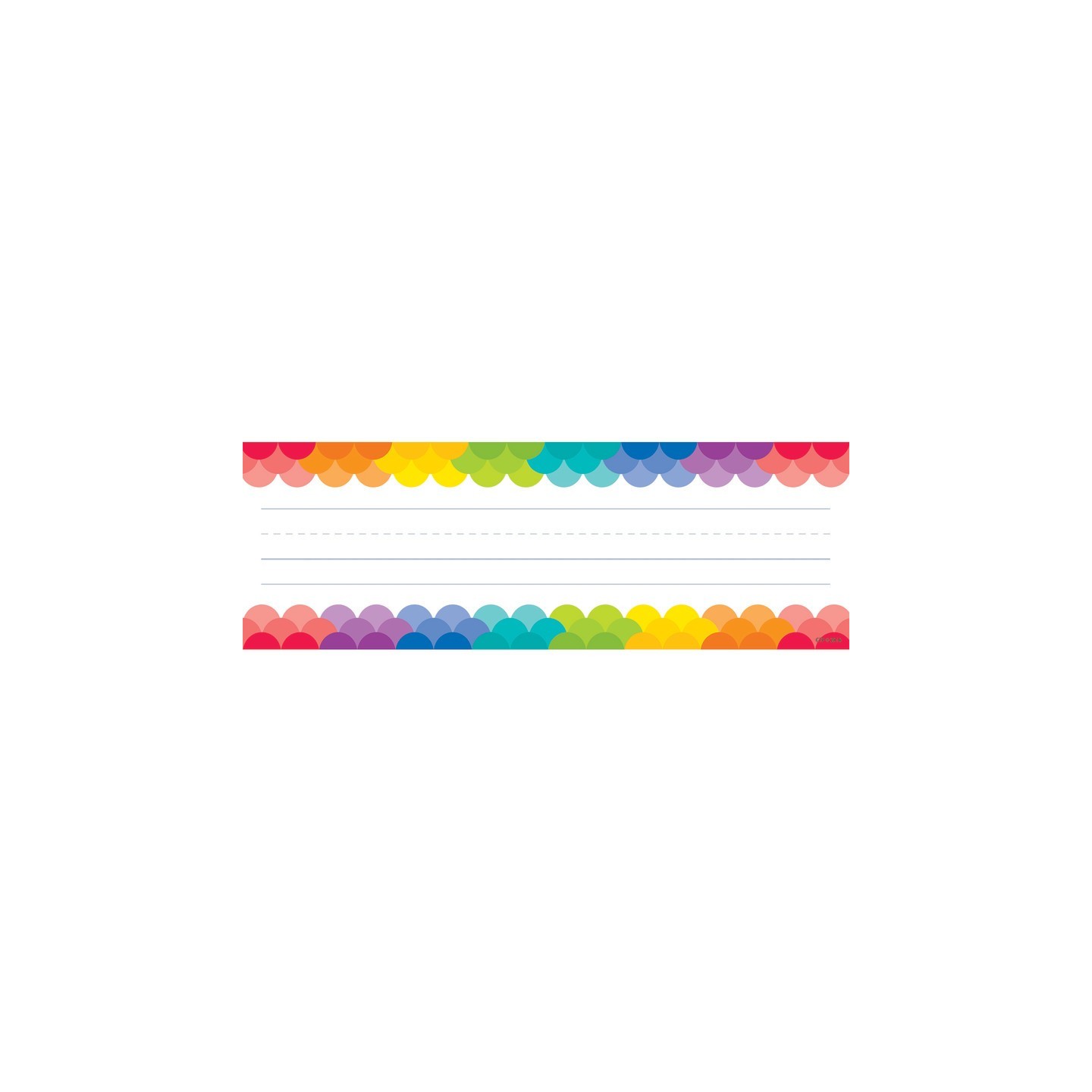 Creative Teaching Press® Rainbow Scallops Name Plates, 36 Per Pack