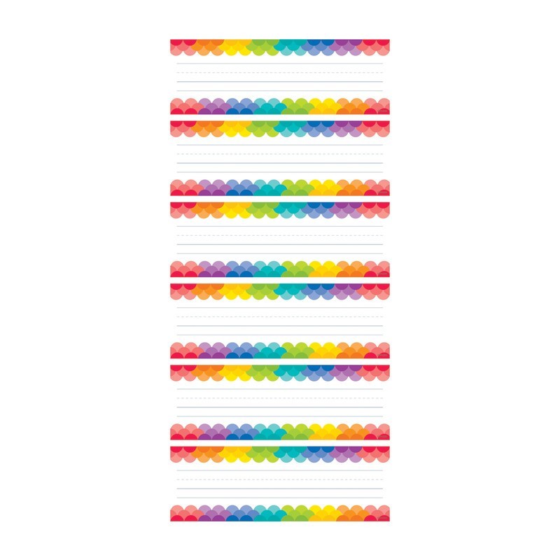 Creative Teaching Press® Rainbow Scallops Name Plates, 36 Per Pack, 6 Packs