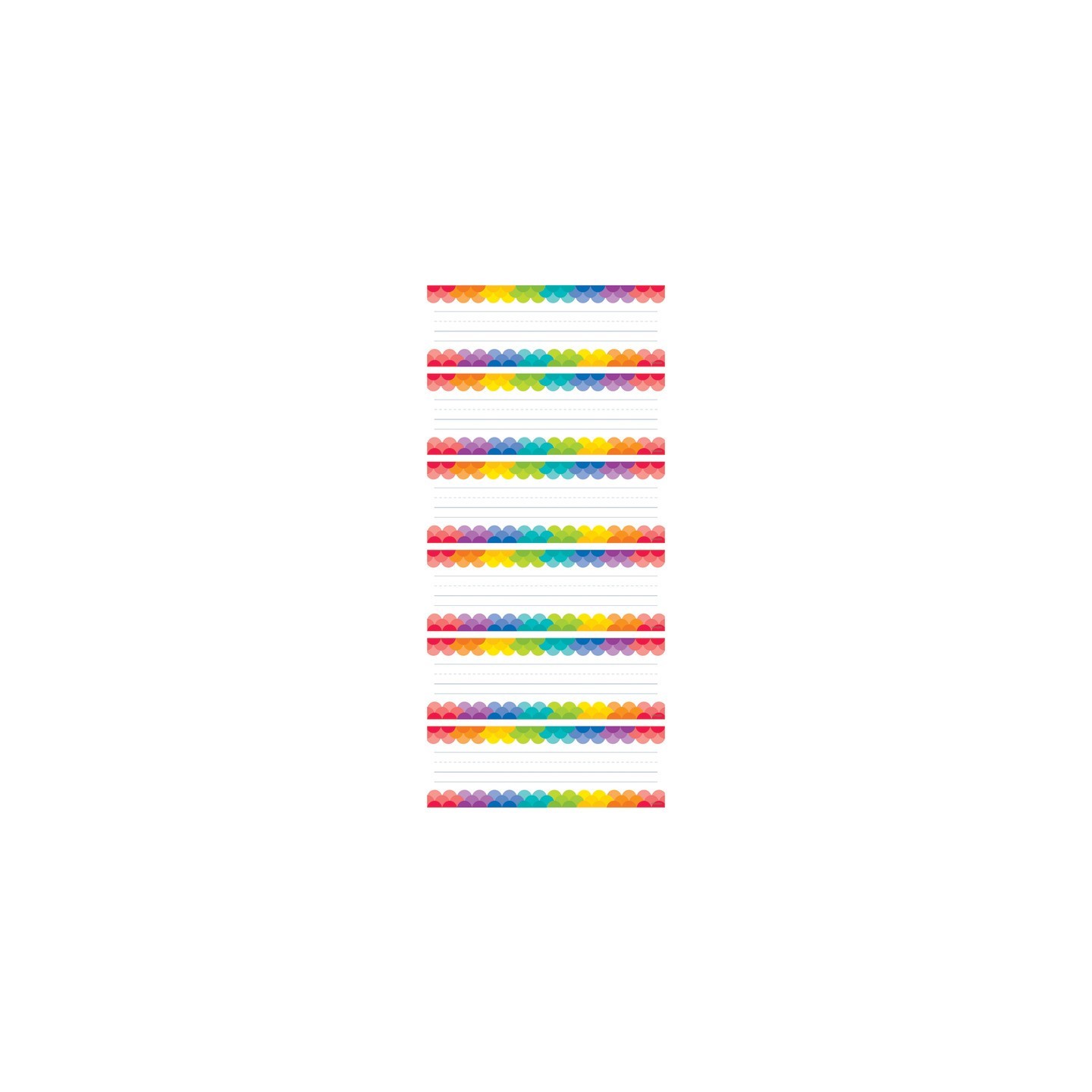 Creative Teaching Press® Rainbow Scallops Name Plates, 36 Per Pack, 6 Packs