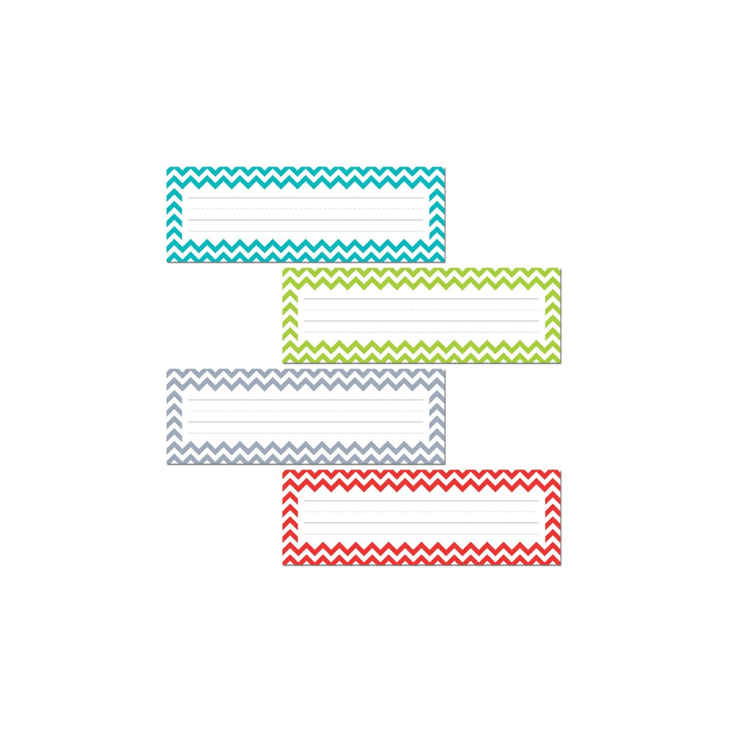 Creative Teaching Press® Chevron Solids Name Plates, 36 Per Pack