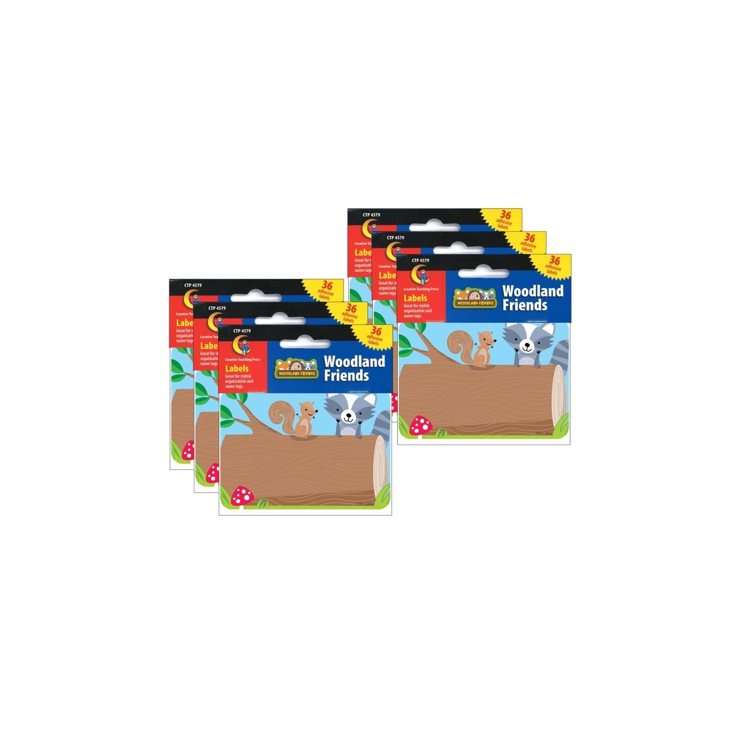 Creative Teaching Press® Woodland Friends Name Tag Labels, 36 Per Pack, 6 Packs