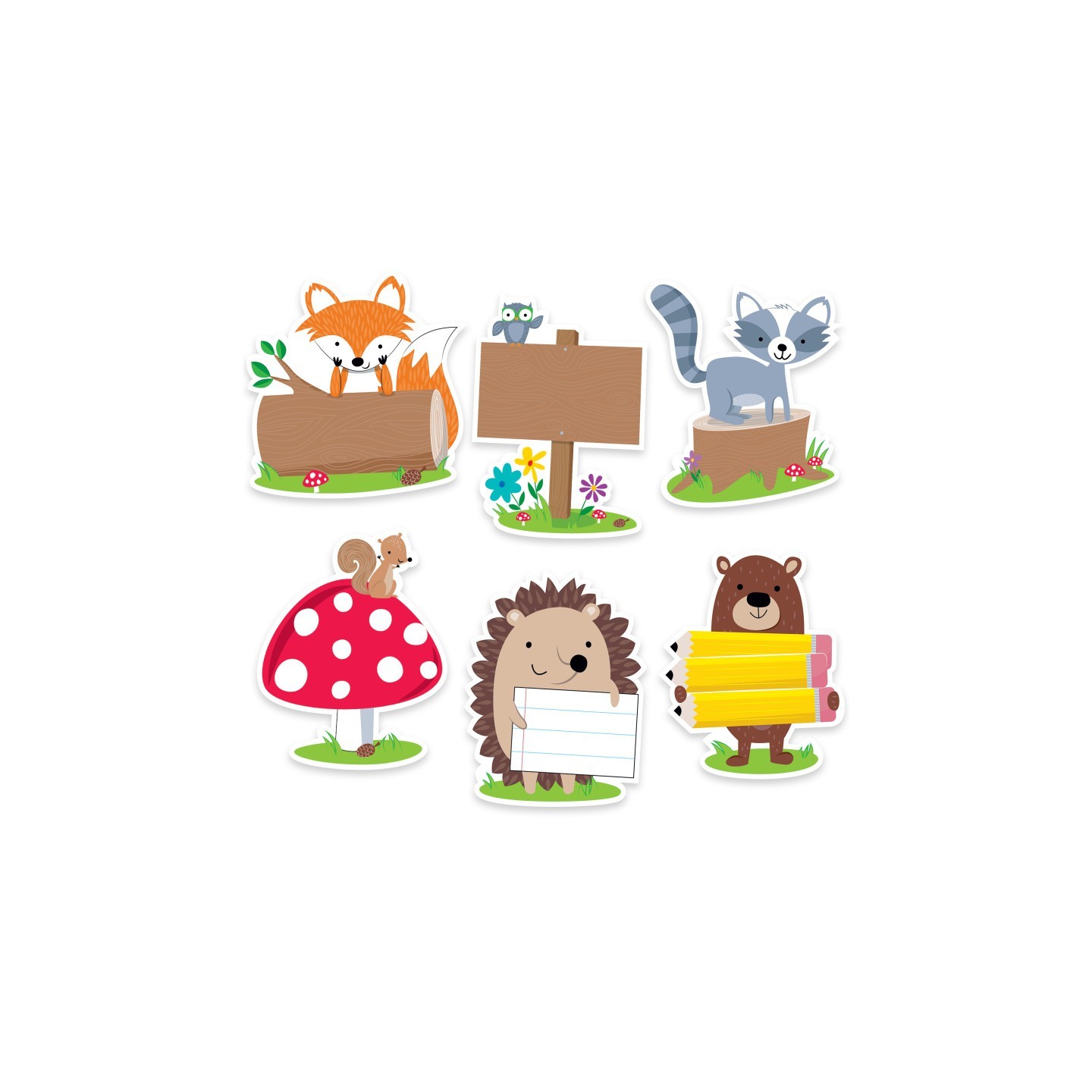 Creative Teaching Press® Woodland Friends 6" Designer Cut-Outs, 36/Pack