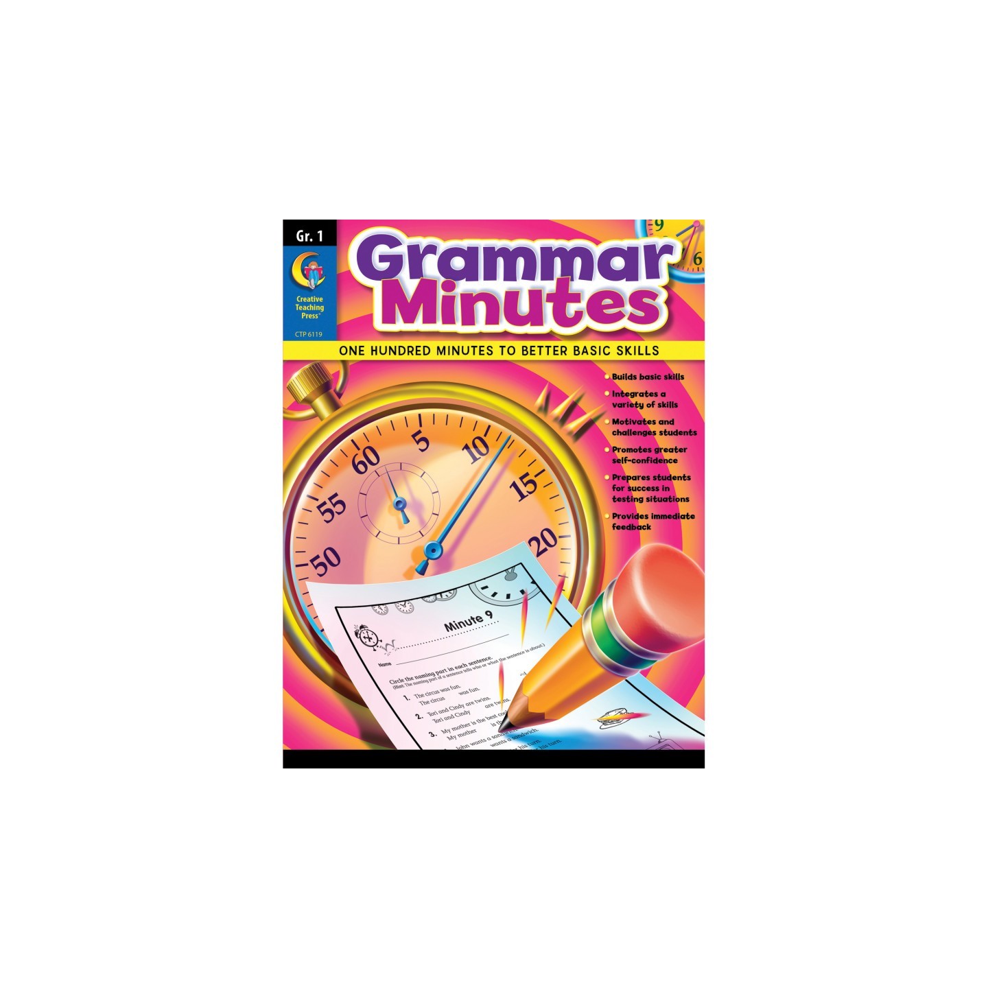 Creative Teaching Press® Grammar Minutes Workbook, Grade 1