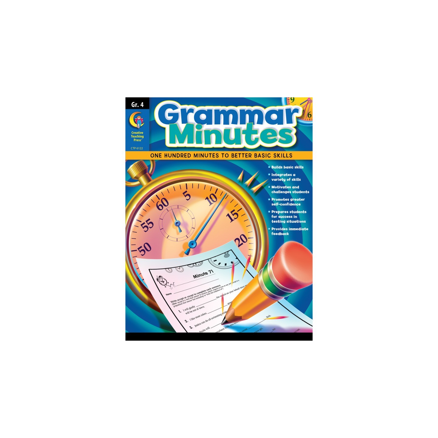 Creative Teaching Press® Grammar Minutes Workbook, Grade 4