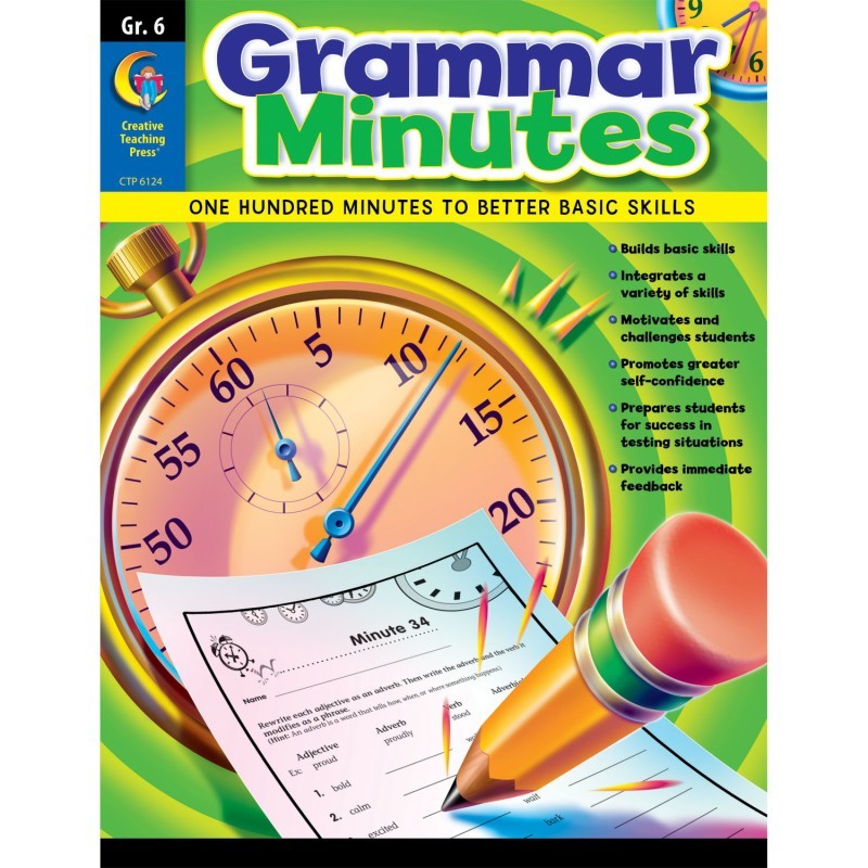 Creative Teaching Press® Grammar Minutes Workbook, Grade 6