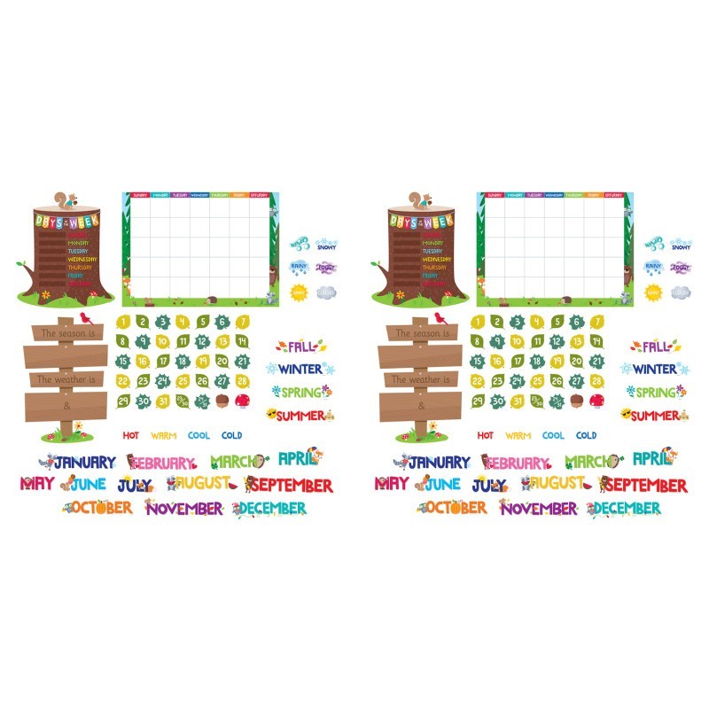 Creative Teaching Press® Woodland Friends Calendar Bulletin Board Set, 2 Sets