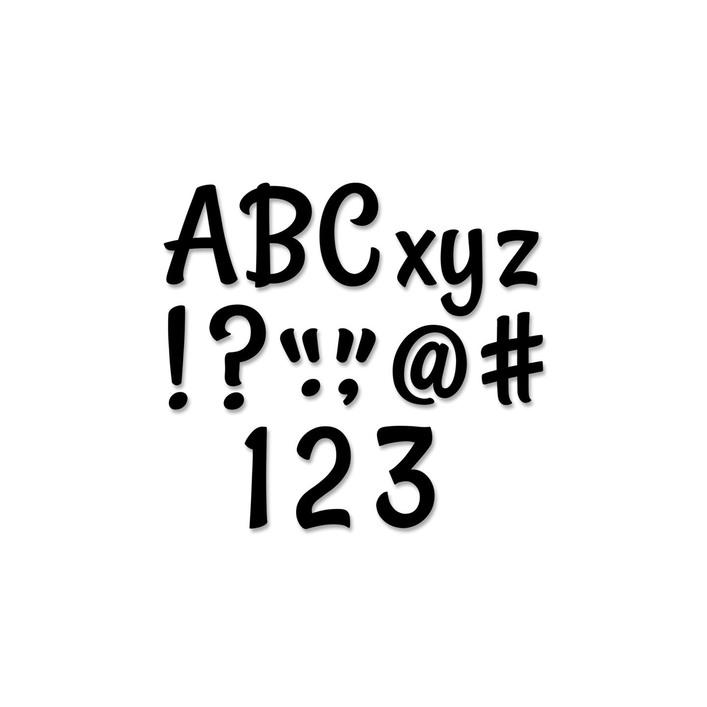 Creative Teaching Press® Stylish Black 4" Designer Letters, 235/Pack