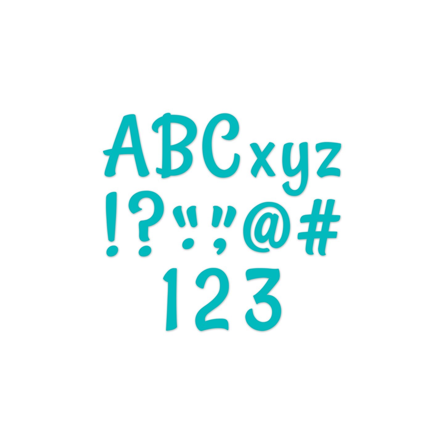 Creative Teaching Press® Stylish Turquoise 4" Designer Letters, 235/Pack