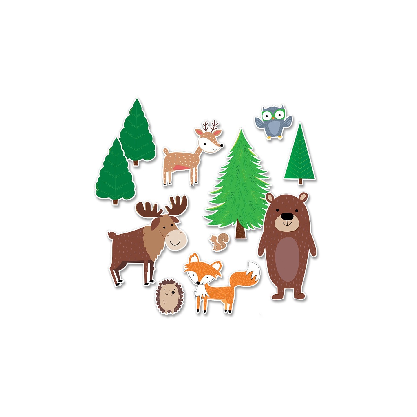 Creative Teaching Press® Jumbo Woodland Friends Bulletin Board Set, 11 Pieces