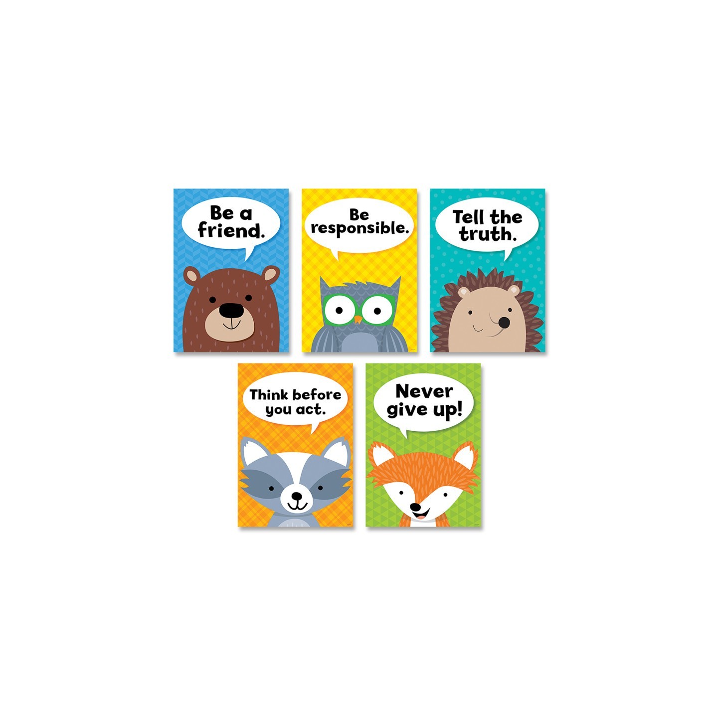 Creative Teaching Press® Woodland Friends Character Traits Inspire U™ 5-Poster Pack