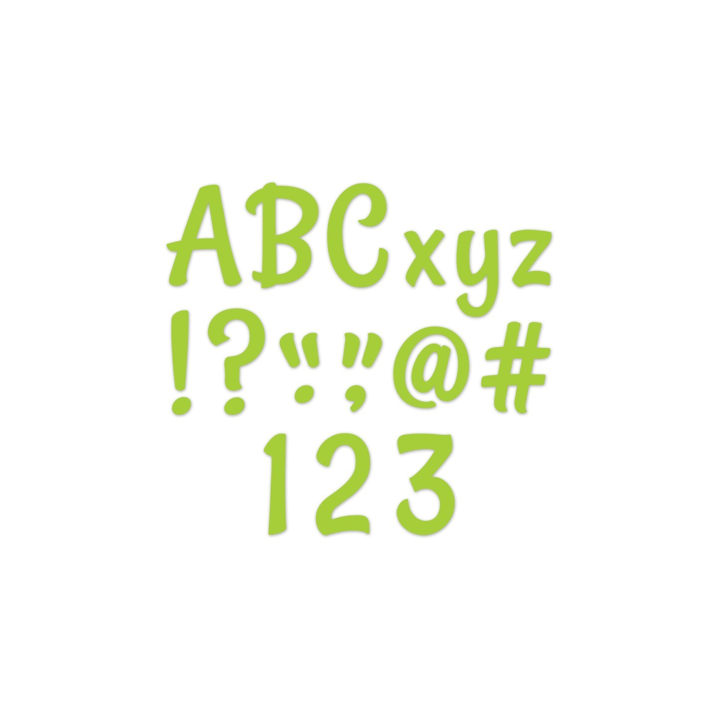 Creative Teaching Press® Stylish Lime Green 4" Designer Letters, 235/Pack