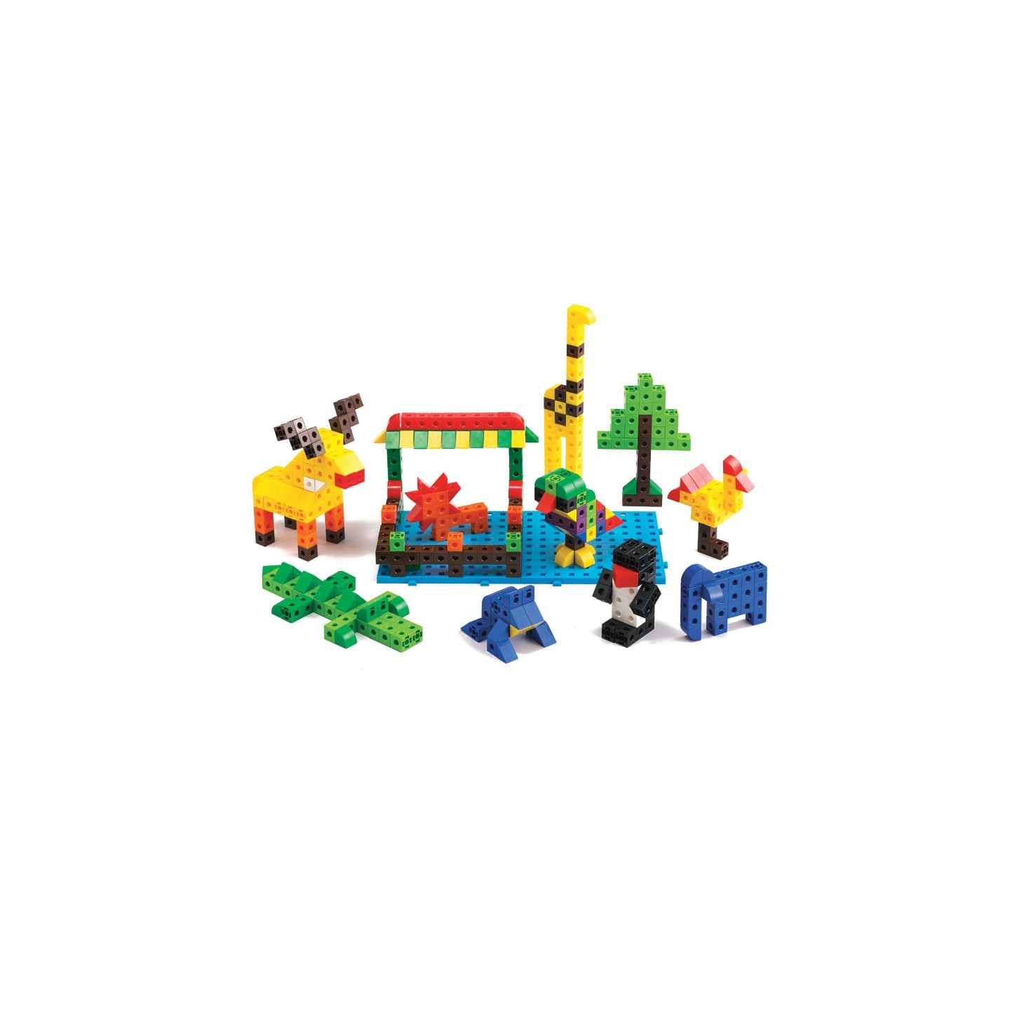 edxeducation® Linking Cubes Classroom Set - 500 Construction Blocks in 10 Colors
