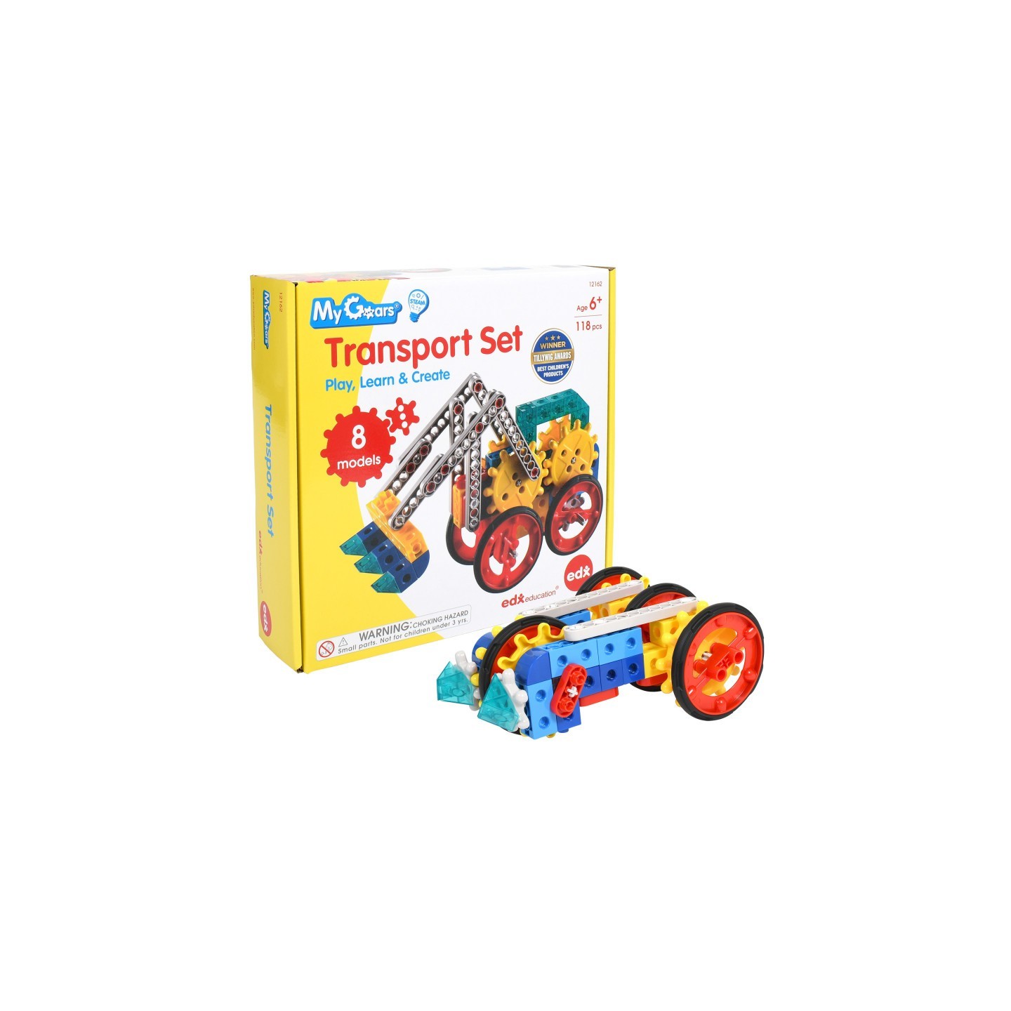 edxeducation® My Gears - Transport Set - 118-Piece Model Set