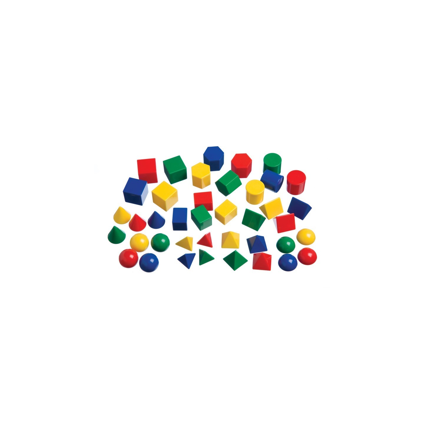edxeducation® Mini Geometric Solids - Set of 40