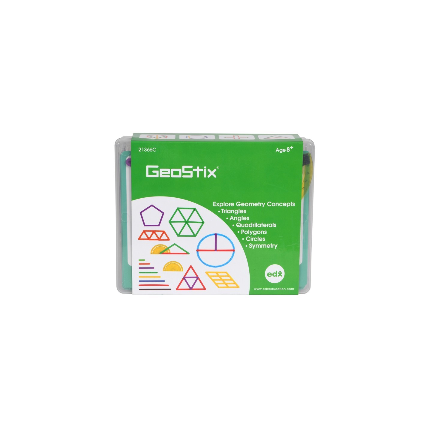 edxeducation® GeoStix Deluxe Set, 118 Pieces