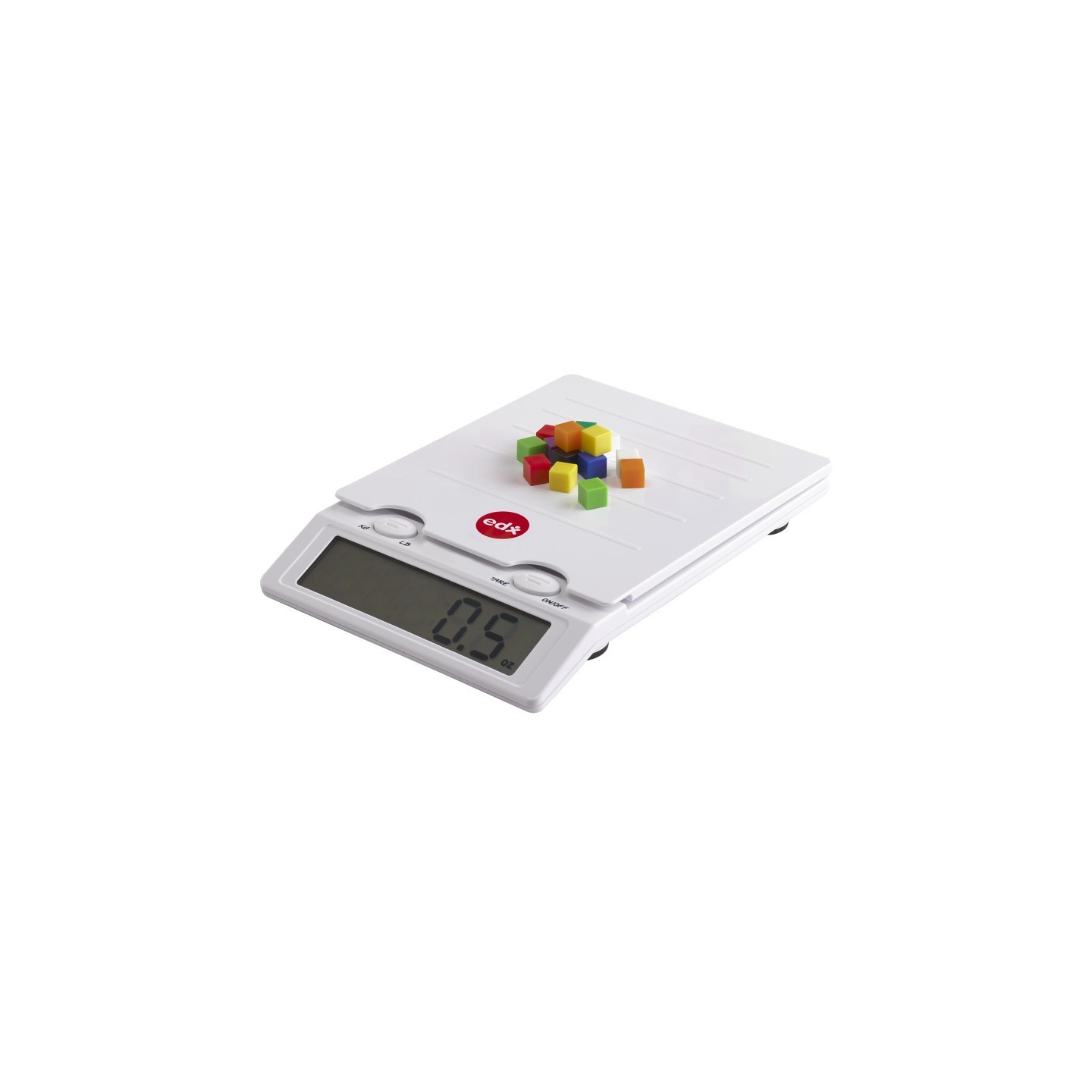 edxeducation® Digital Scale - Weigh in Pounds, Ounces, Grams, Kilograms - Max Weight of 6.5 lbs
