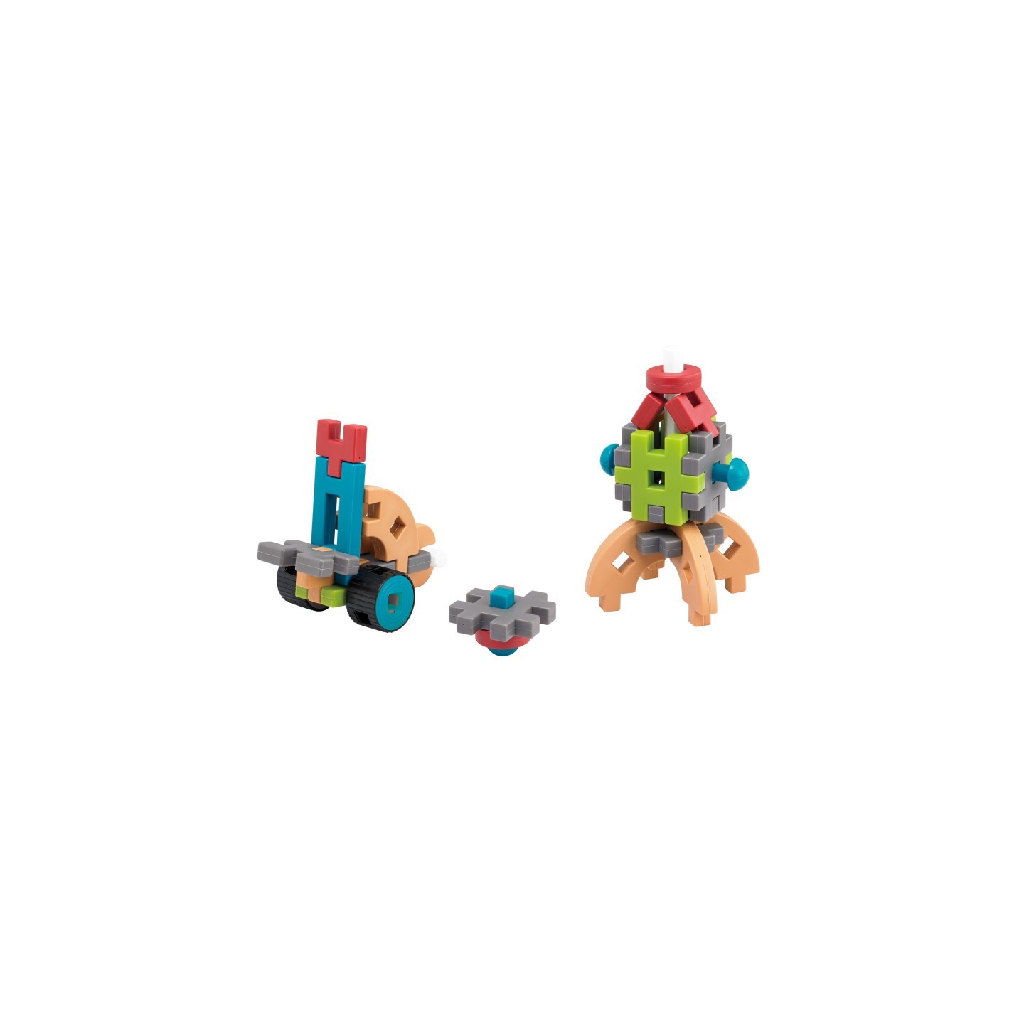 edxeducation® Fun Blocks Activity Set - 83 Pieces - 19 Shapes - 16 Activity Cards