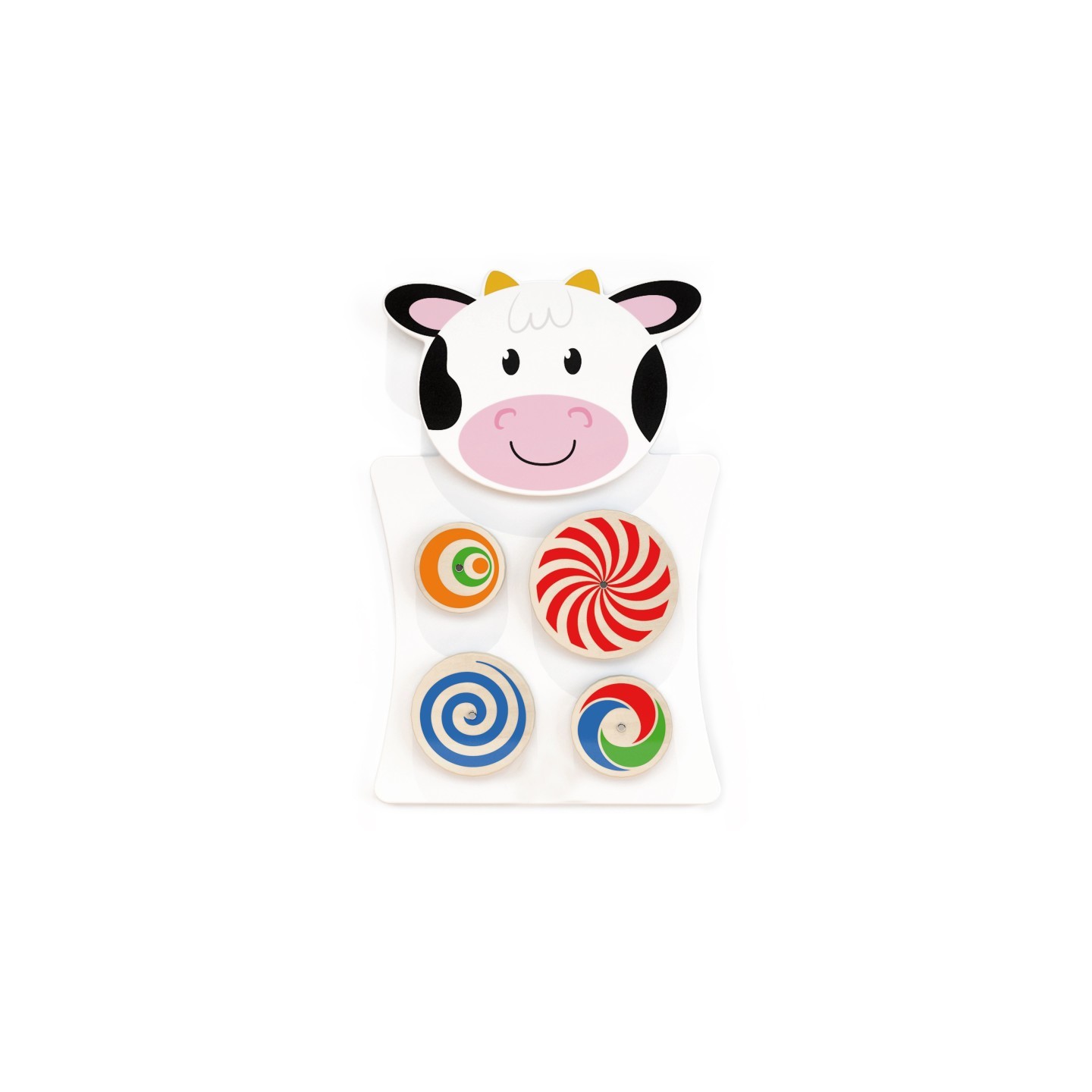 Learning Advantage® Cow Activity Wall Panel - 18m+ - Toddler Activity Center