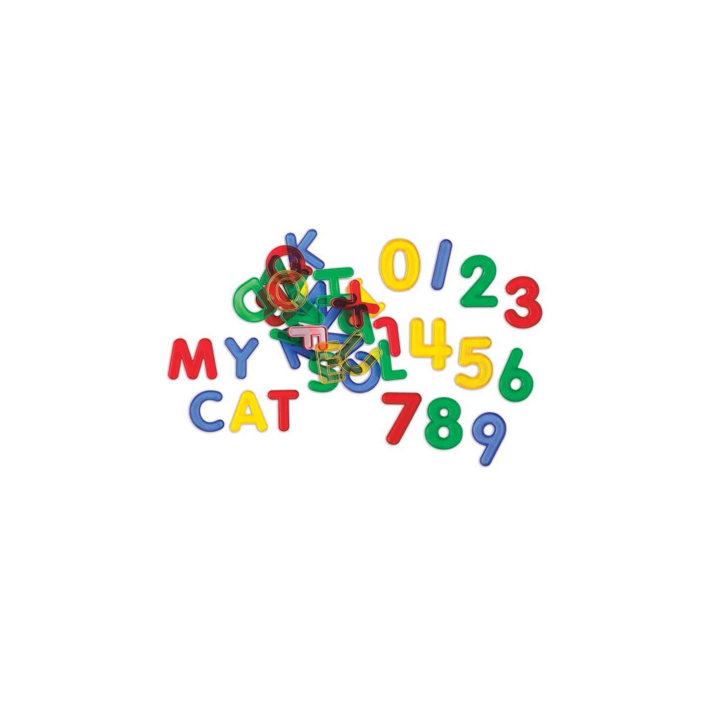 edxeducation® Transparent Letters and Numbers - Mini Jar - Set of 36
